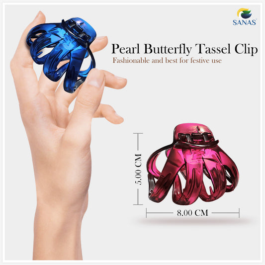 Sanas multicolor octopus hair clip – 2 pcs set for women