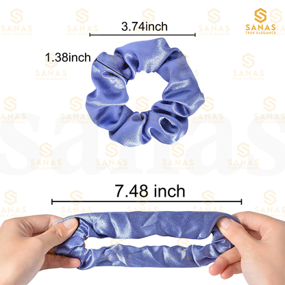 Sanas Scrunchies Satin Silk Combo 12 Pcs