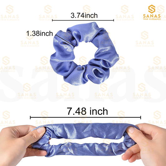 Sanas Scrunchies Satin Silk Combo 12 Pcs