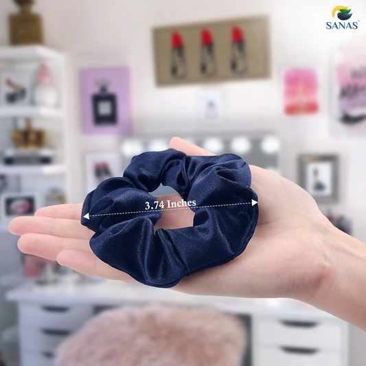 Sanas Scrunchies Satin Silk Combo 12 Pcs