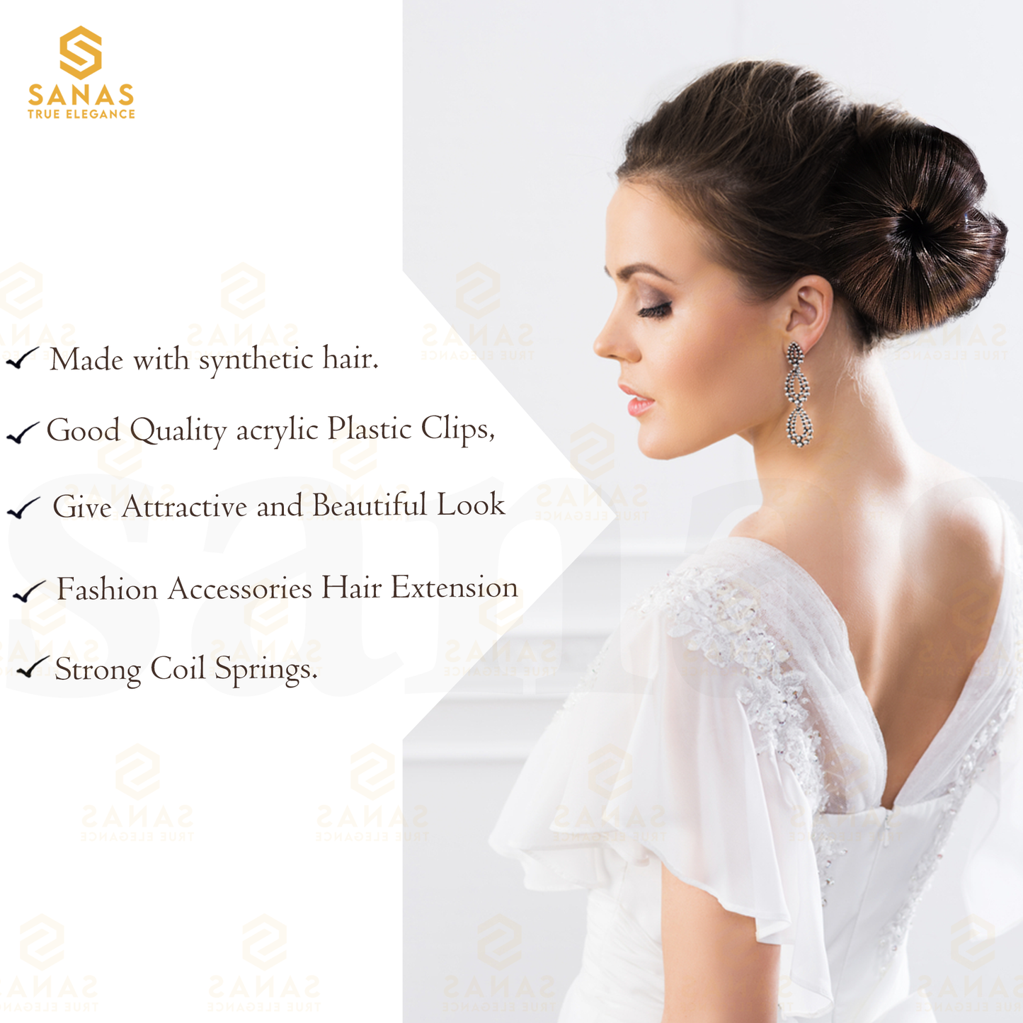 Sanas Clutch Hair Buns For Women - 1Pc