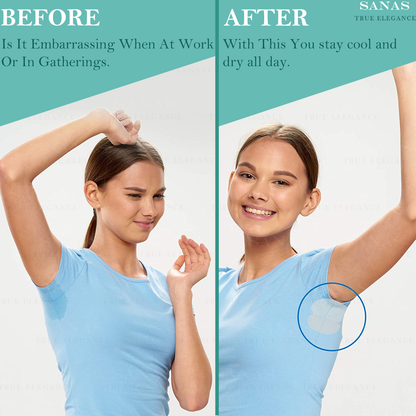 Sanas Disposable Sweat Pads For Underarms - 10Pcs