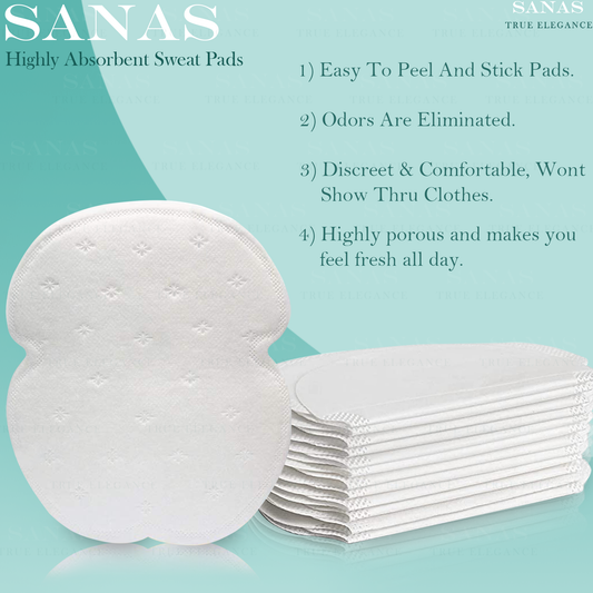 Sanas Disposable Sweat Pads For Underarms - 10Pcs