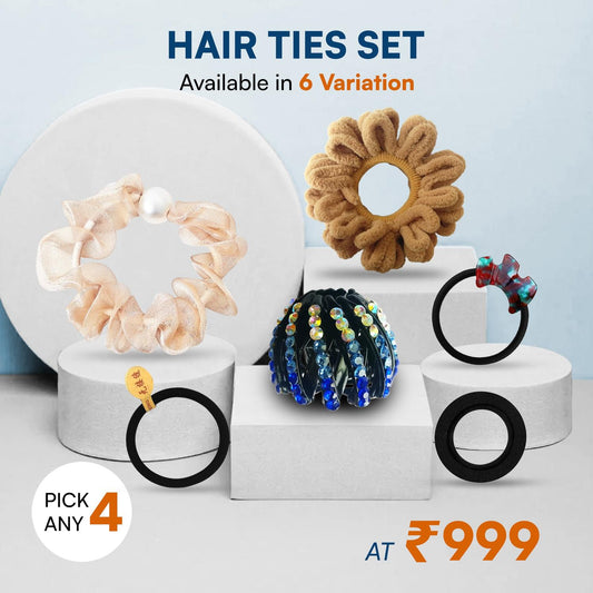 Sanas Hair Ties Combo Hair Accessories For Women