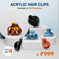 SANAS acrylic hair claw clips for women strong hold hair accessories combo set