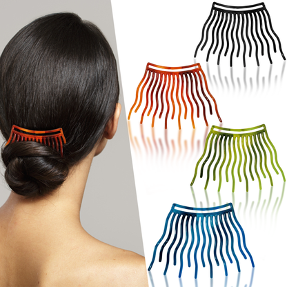 Sanas Wavy Hair Comb for Bun - 4Pcs