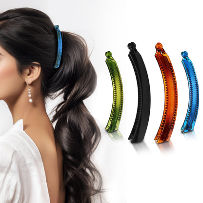 Sanas Korean Hair Accessories Banana Clips - 4Pcs