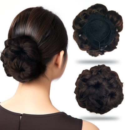 Sanas Black Fake Bun Hair Extension - 1Pc