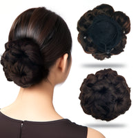 Sanas Black Fake Bun Hair Extension - 1Pc