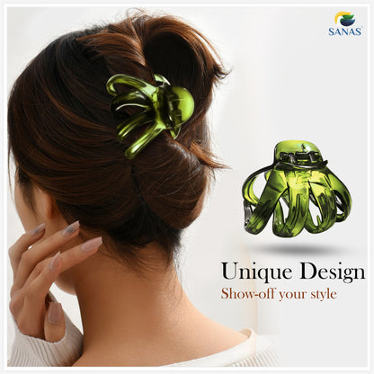 "Women’s multicolor octopus-style hair clips – Sanas pack of 2