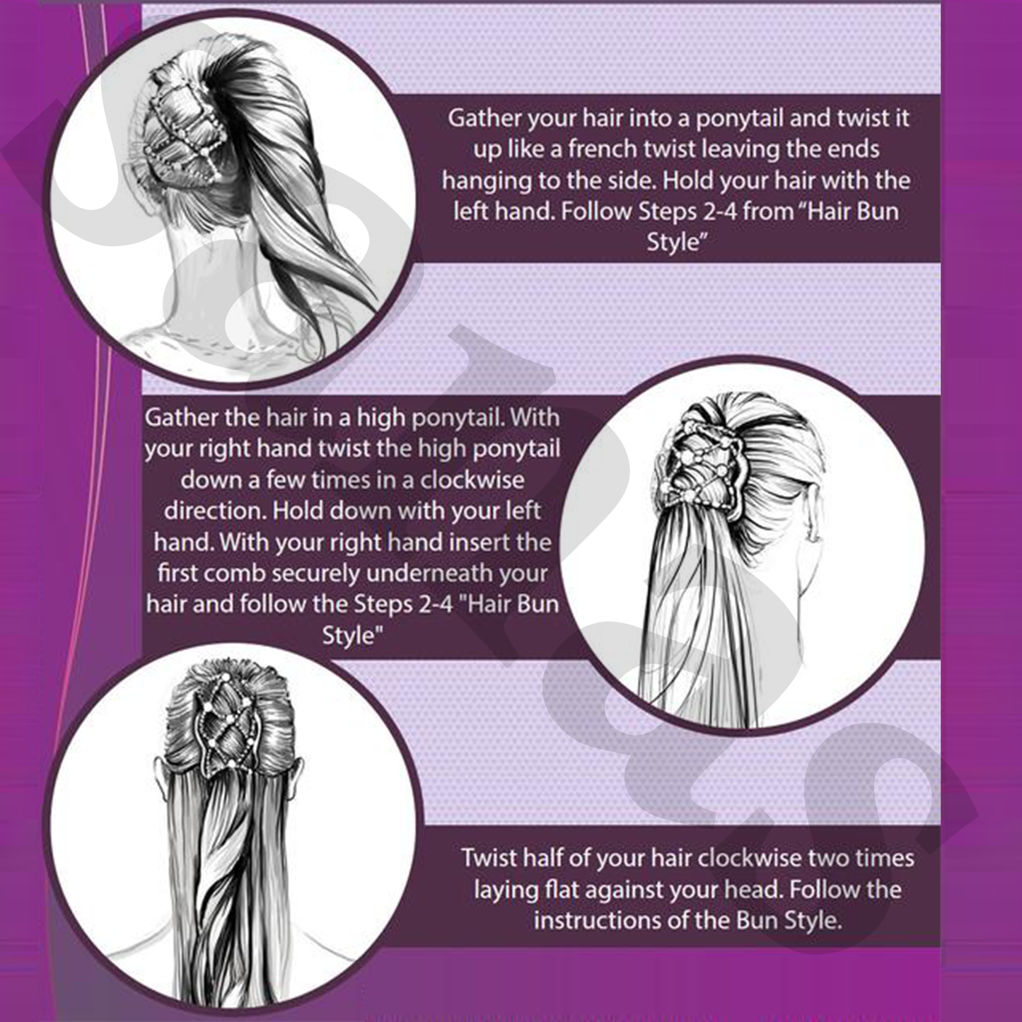 Sanas Wooden Beaded Stretchy Side Comb - 1Pc