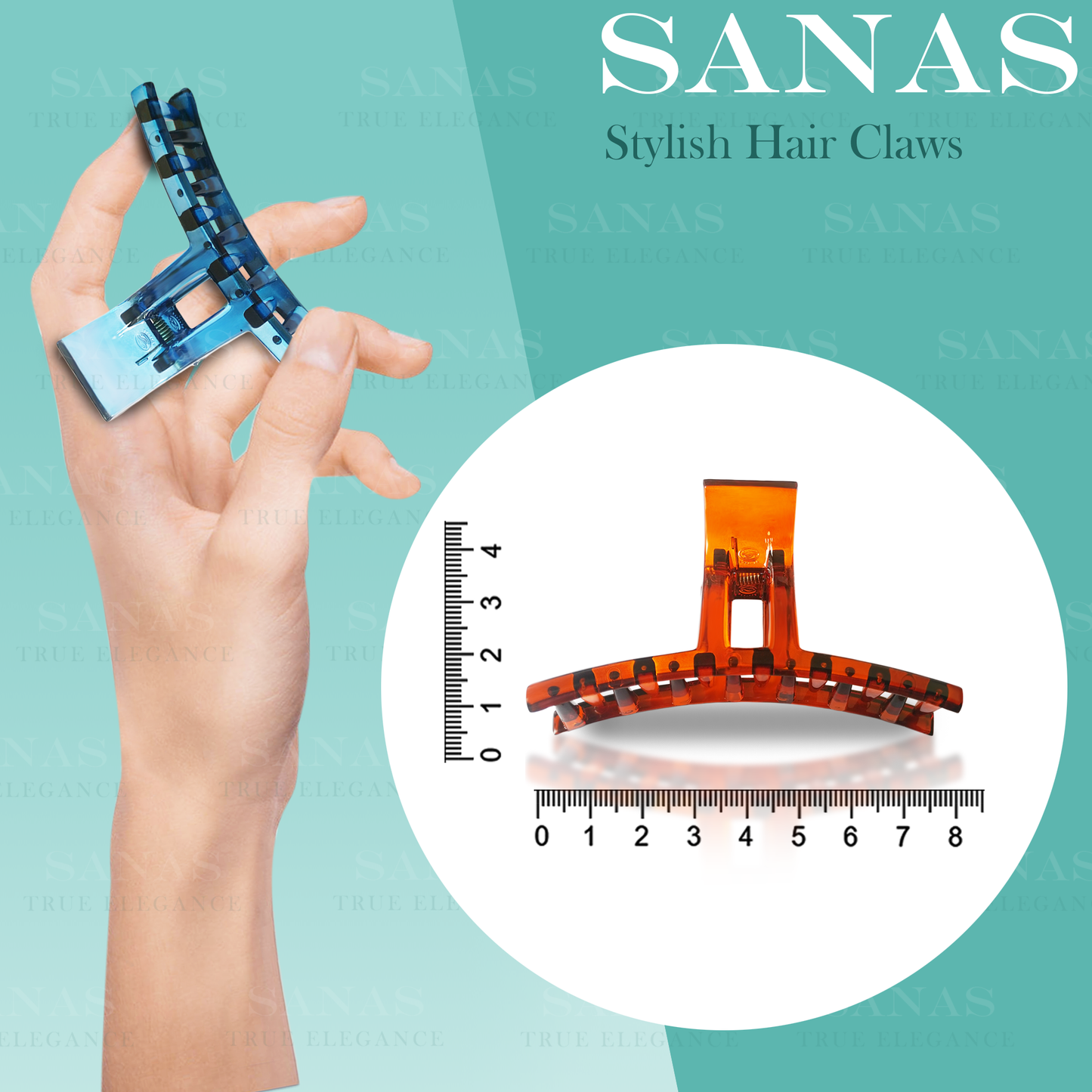 Sanas T Clips For Women Hair - 4PC