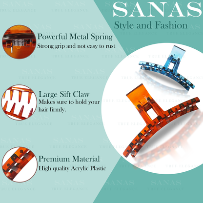 Sanas T Clips For Women Hair - 4PC