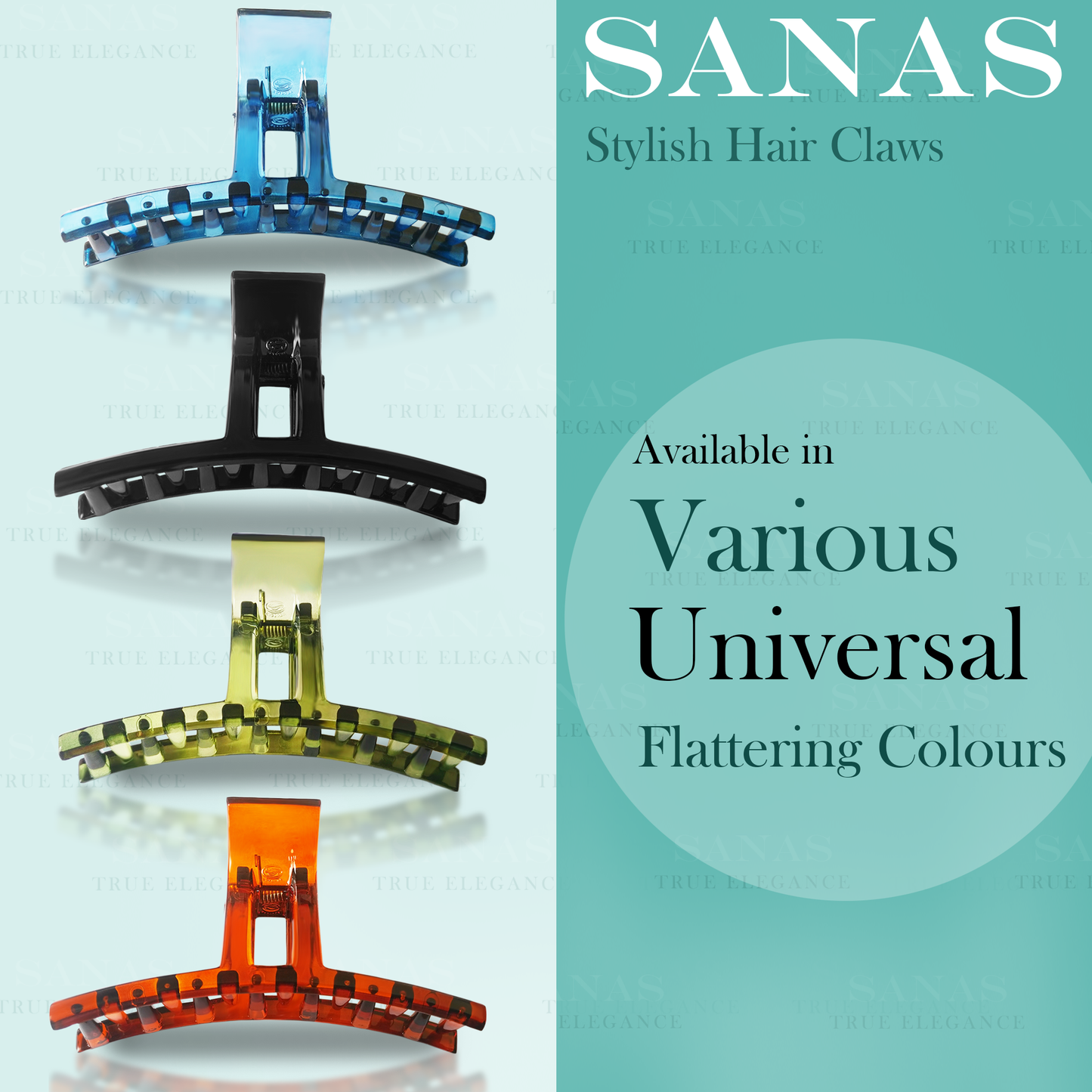 Sanas T Clips For Women Hair - 4PC