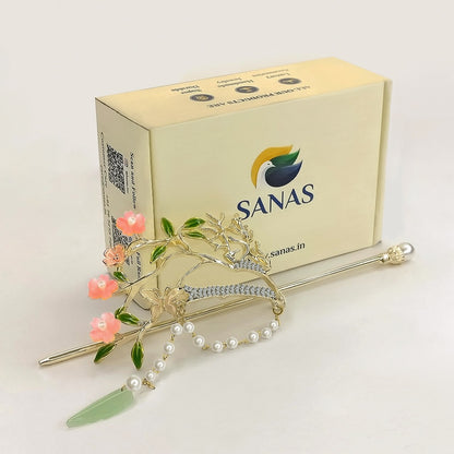 Tassel & Flower Hair Clips