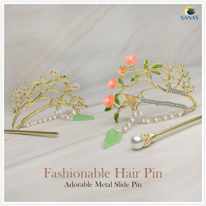 Tassel & Flower Hair Clips