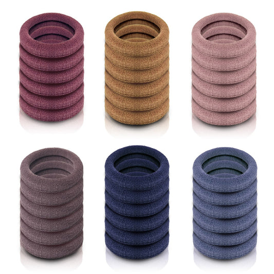 Sanas Pastel Hair Bands 30Pcs Elastic Hair Ties for Women
