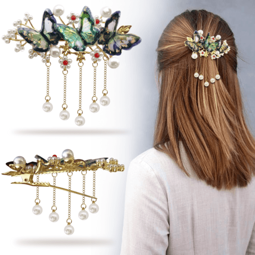 Resin Butterfly Hair Clip