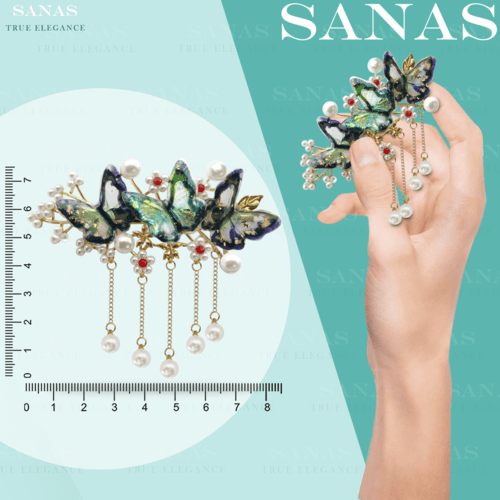 Resin Butterfly Hair Clip
